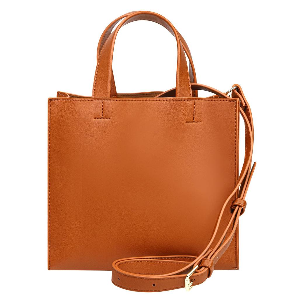 Mura Small Square Lightweight Mini Tote Camel Women's Bag,