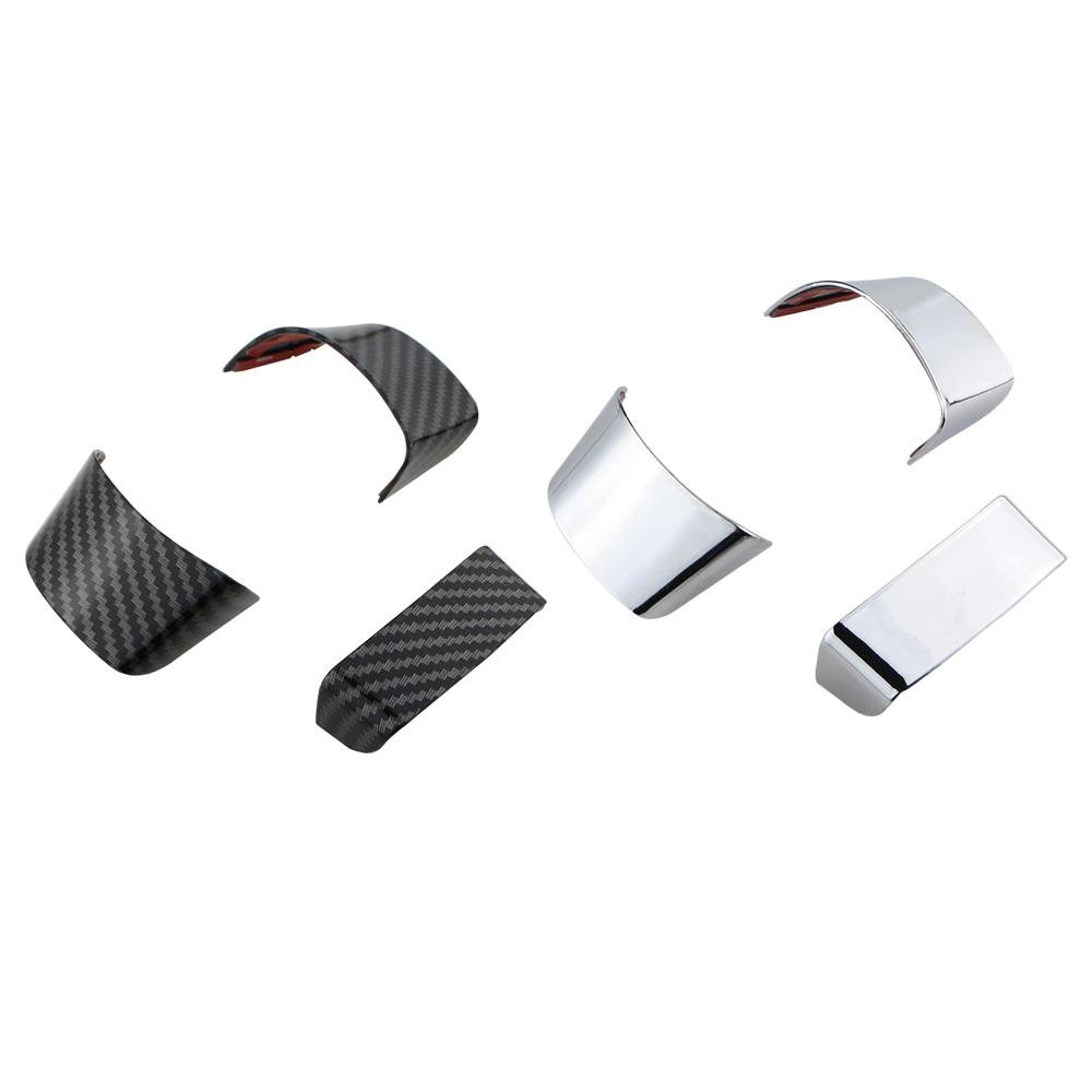 ABS Kolfiber Bil Ratt Dekorativ Patch för VW Golf 5 MK5 Passat B6 Jetta Tiguan 2007-2011