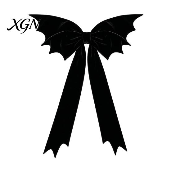 Christmas Tree Hanging Decor Halloween Bat Bow Garden Decor, Topper Ornament Versatile Party Supplies for Party, Spooky Holiday Decoration,