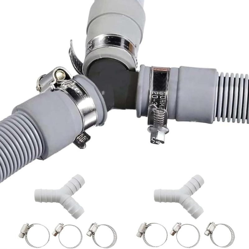 Multifuntional Various Outlet Laundry Drain Connector Y Shaped Splitter Plastic Texture Suitable for Efficient Drainage