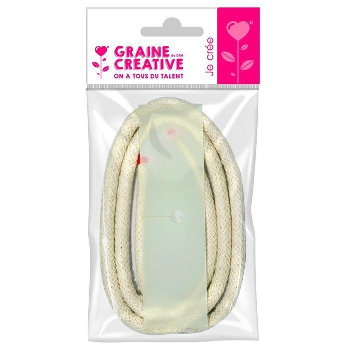 2 mèches à bougie d'extérieur 1 m x 1 cm