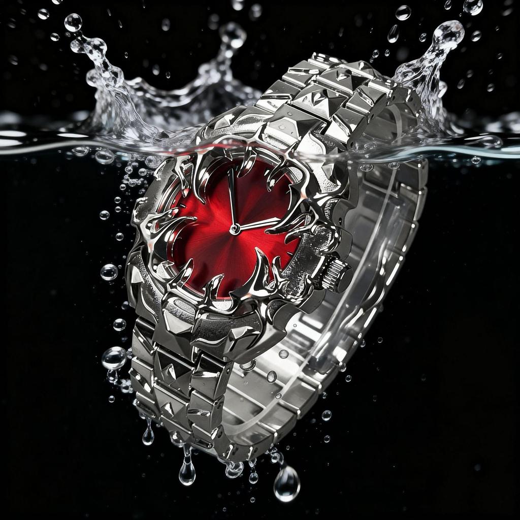 Original Alabaster-Style Irregular European/American Watch - Trendy, Fashionable Niche Design.