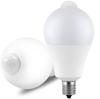 LED Light Bulb E17 with Motion Sensor, Warm White, Equivalent To 60W Incandescent Bulb, 7W, 700lm, with Light Sensor, Automatic OnOff, High