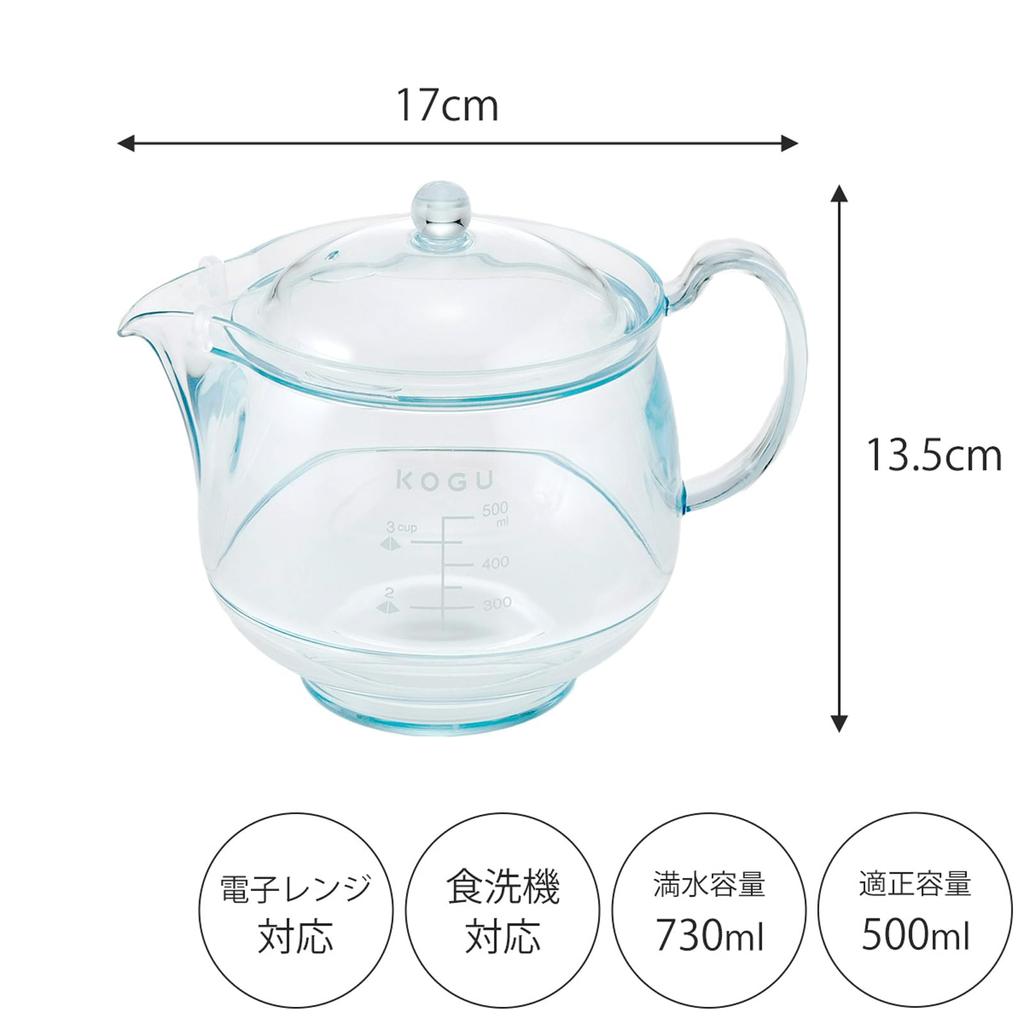 KOGU Made In Dishwasher and Microwave Includes Tea Tea for Black Tea and Loose Leaf Shimomura Perfect Gift for and Christmas Teapot, Unbreakable,