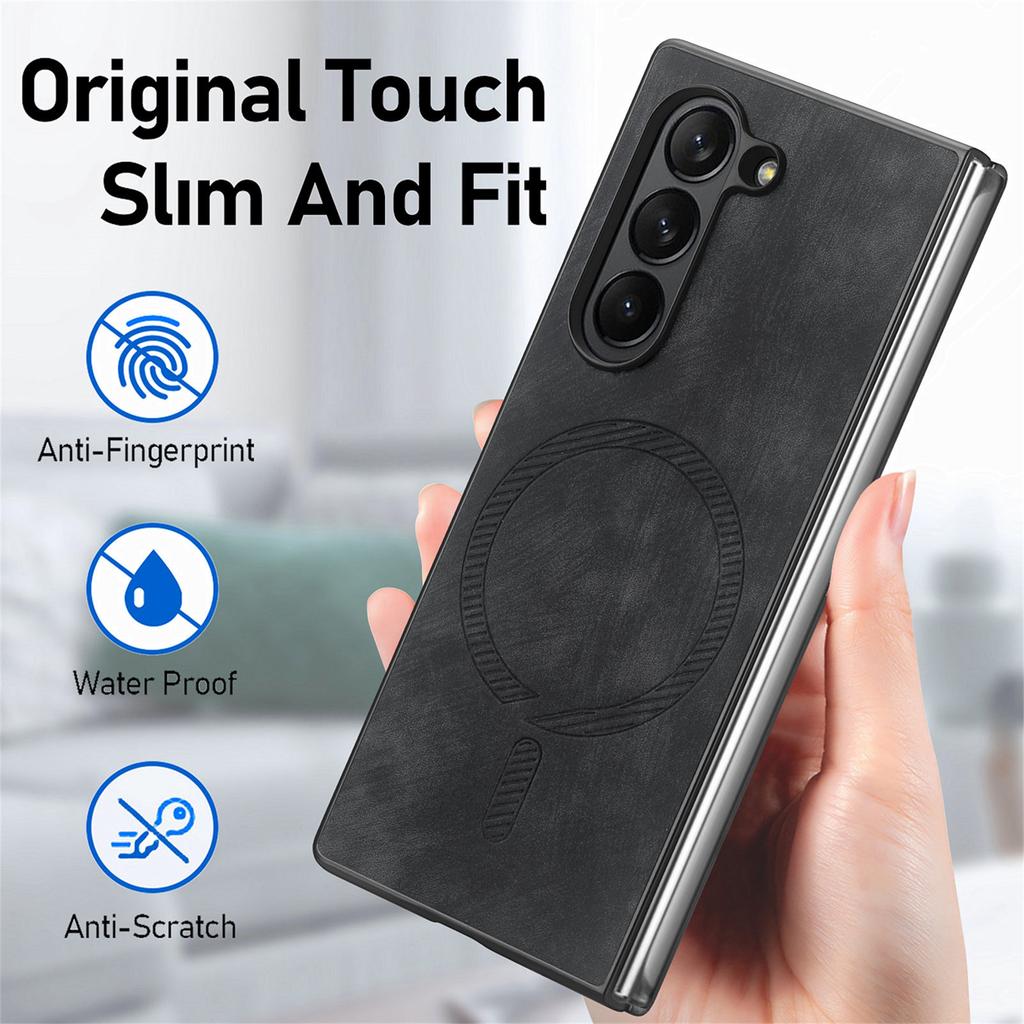 For Samsung Galaxy Z Fold6 5G Magnetic Case Detachable PU+TPU Phone Cover