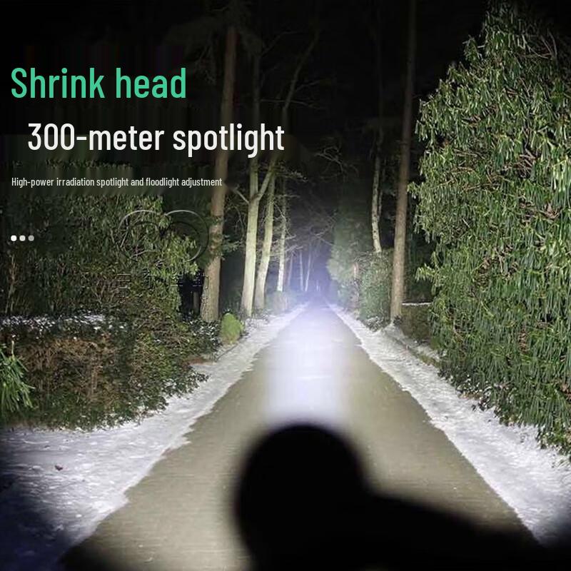BalKule Outdoor USB Rechargeable Zoom Flashlight & Work Light
