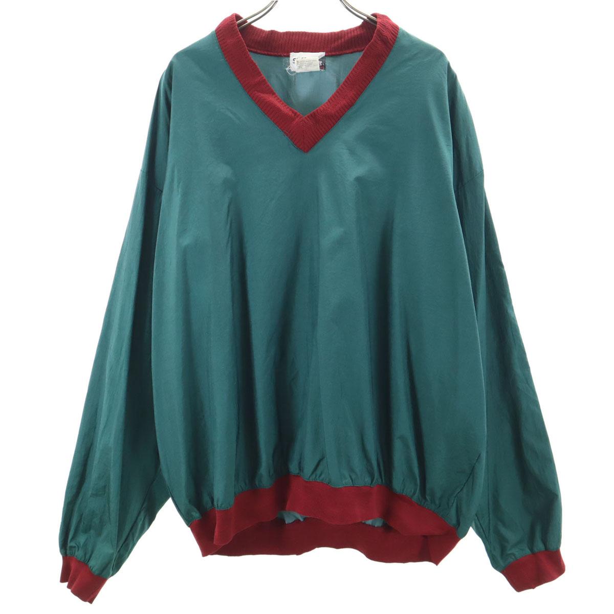 

wilson 90s Old Long sleeve Two-tone V-neck piste XL green Men s Used