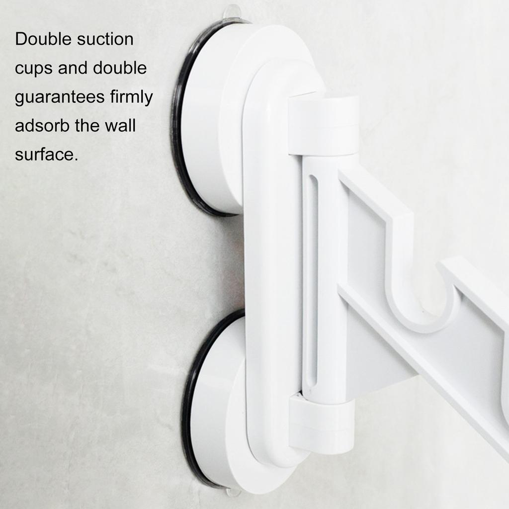 Foldable Suction Cup Clothes Drying Rack Convenient Clothing Drying Hanger with Robust Suction for Multiple Garments