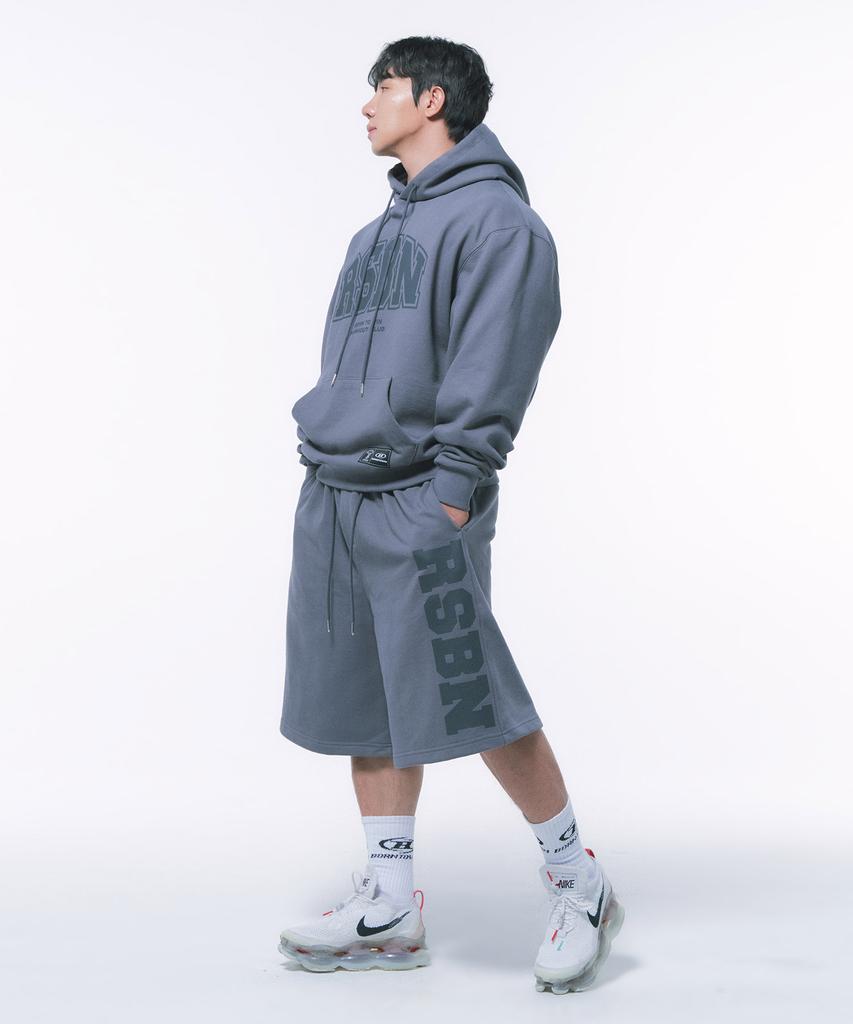 BORN TO WIN Rsbn Half Pants Long Ver [Charcoal]