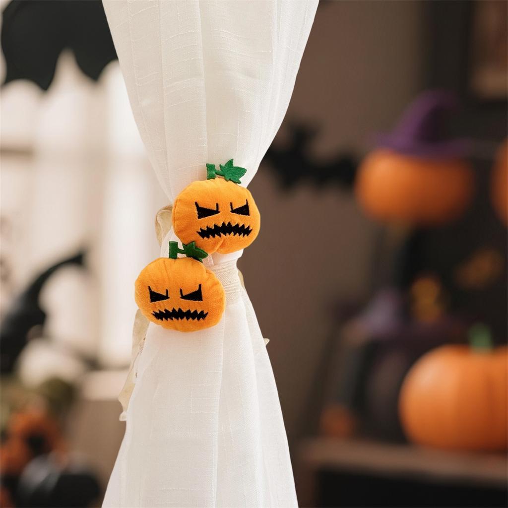 Halloween Ghost Curtain Tiebacks Adorable Plush Ghost Curtain Holdbacks for Spooky Home Decorations