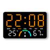 GH9007 Multifunctional LED Clock: Wall & Table-Top, Large Screen, Shows Time, Temperature & Humidity, Alarm Feature