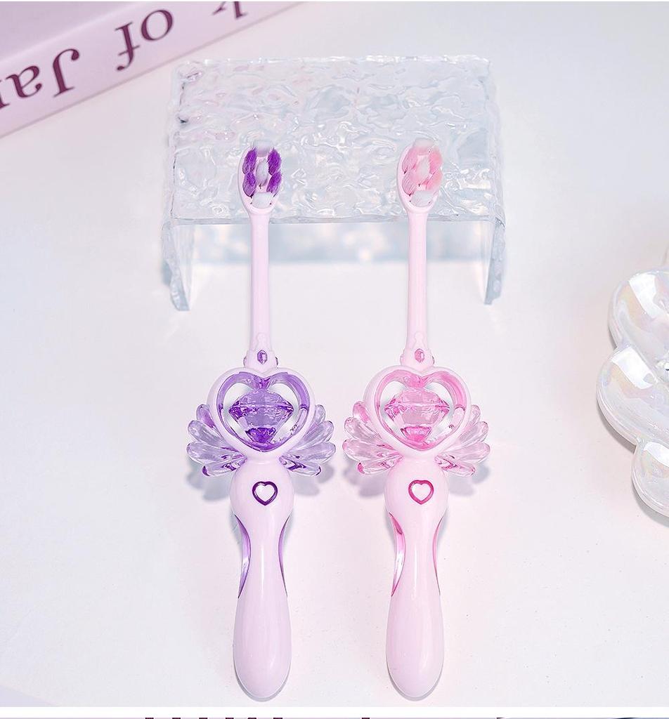 Magic Wand Toothbrush for Kids - Soft Bristles, Fairy Design, Three Colors, Individually Packaged