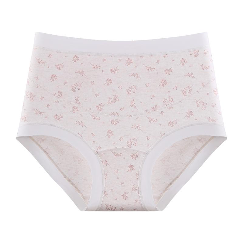 Women's Spring and Autumn Pure Cotton Medical Grade 10A Antibacterial Crotches High Waist Belly Support Pregnant Women Special Briefs