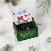 Wooden Hand-Cranked Christmas Music Box Ornament