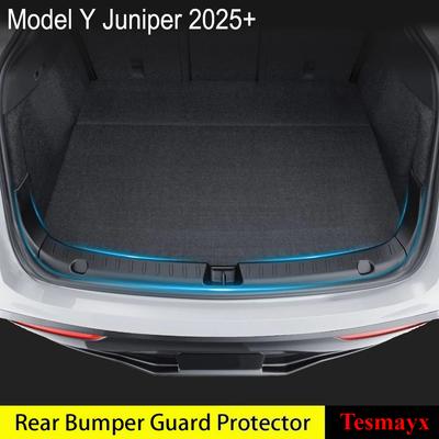Tesmayx Rear Trunk Sill Guard Cover for Tesla New Model Y Juniper Launch 2026 Trunk Bumper Protector TPE Threshold Accessories