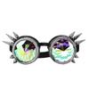 Halloween Kaleidoscope Rave Goggles Rainbow Crystal Lenses Adjustable Trippy Psychedelic Steampunk