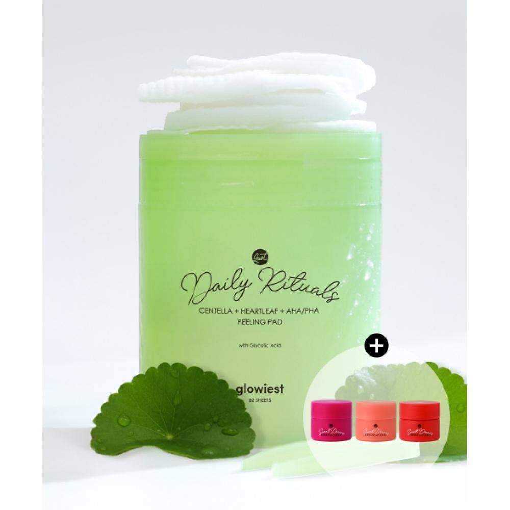 

Glowiest [exclusive Gift] Daily Ritual Centella + Houttuynia Cordata + Aha Pha Peeling Pad + Mini Lip Mask NONE