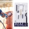 21Pcs Airbrush Paint Spray Gun Nozzle Tip Cleaner Brush Multi-Functional Nylon Brush Spray Lance Cleaning Kit Needle Brush