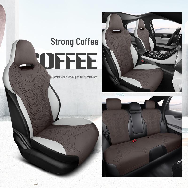 BYD Qin Plus Car Seat Cushion - All-Season Suede Breathable Cover