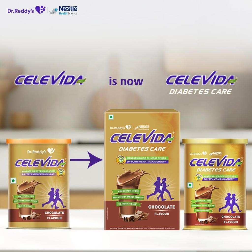Dr. Reddy’s Celevida Protein Powder Chocolate 400gm Tin Pack Sugar-Free Plant-Based Nutrition