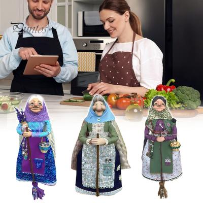 El Yapımı Reçine Mutfak Cadısı Şans Tılsımı Cadı Figürin Asılı Süsleme Çizgi Film Yemek Yapan Cadı Heykeli Anne İçin Hediye Ev Mutfak Dekoru