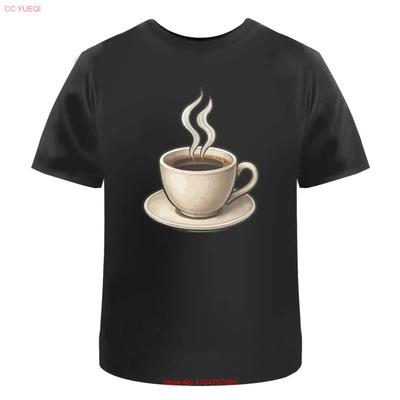 Μπλούζα T-shirt Καφές στον Ατμό 100% Βαμβάκι S XXL TA056640 Vintage Άνετο Γραφικό Ευέλικτο Top Για Καθημερινή Χρήση