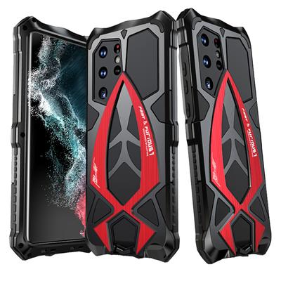 Metal Armor Heavy Duty Back Cover For Samsung Galaxy S24 Ultra S23 S22 5G Phone Case Camera Protection Shockproof Coque Funda