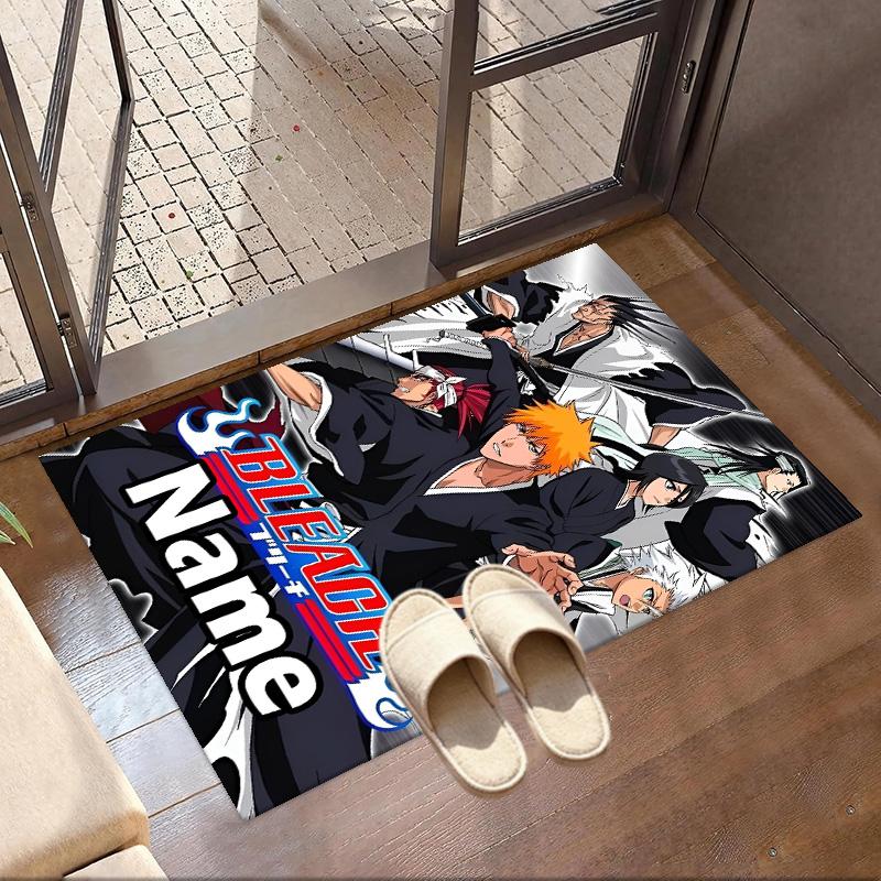 Custom Name Personalized BLEACH Print Carpet, Versatile Home Decor Rug, for Playroom, Apartment, Balcony, Entryway, Hallway Gift