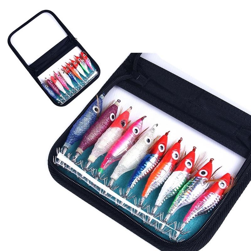 10 шт. Светящиеся кальмаровые приманки Рыболовные жесткие рыболовные приманки Светящиеся крючки для кальмаров 1