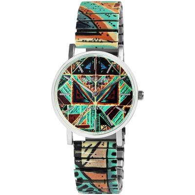 Horloge - EXCELLANC - Halima - Kast 36 mm - Verstelbare meerkleurige roestvrijstalen band - Kwarts uurwerk