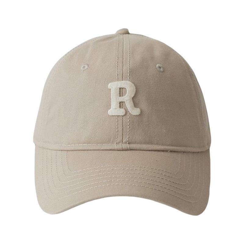 R Standard Soft Top Big Head Circumference Baseball Cap Showing Face Small Men's and Women's Versatile Sunshade Cap Couple Hat