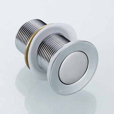 Slotted Unslotted Sink Drain Waste Stopper Waste Button Metal Basin Waste Plug Drainer Push Pop Up Without Overflow