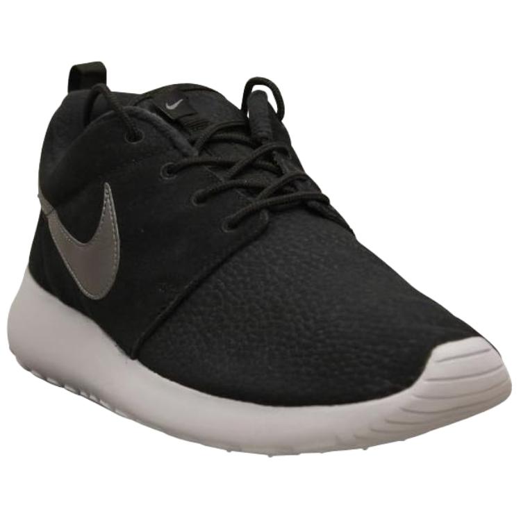Nike Roshe One Leather, Suede Breathable Low top Running Shoes Men's Black 685280-001