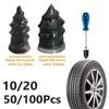 100pcs Car Motorcycle Vacuum Tyre Repair Nails Truck Scooter Bike Tire Puncture Repair Tubeless Tools Rubber Metal Accessories