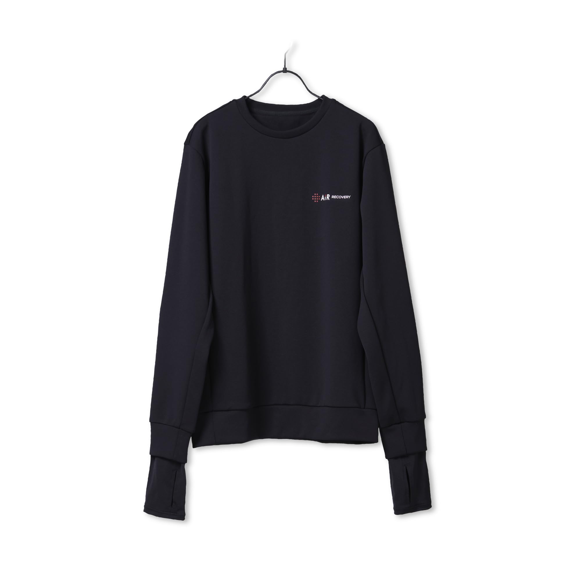 

Nishikawa Air Recovery Sleep Techwear Top, Jersey Style, Men s, Size L, Recovery Wear, Made in Japan, Black, PS24150076