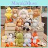 Jinnew Mini Animal Plush Pull String Keychain For Bags And Keys