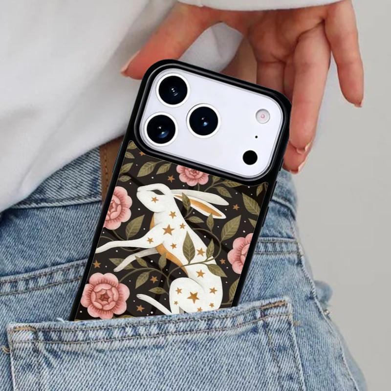 Bunny Rabbits print Phone Case for iPhone 16e 15 14 13 12 17 Pro Max Plus Air 17pro Cover Coque