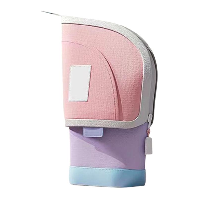 Teleskopisches Mäppchen Ausziehbare Stifttaschen Aufstellbare Stifthaltertasche Reise Kosmetikaufbewahrungstasche für Schule Büro