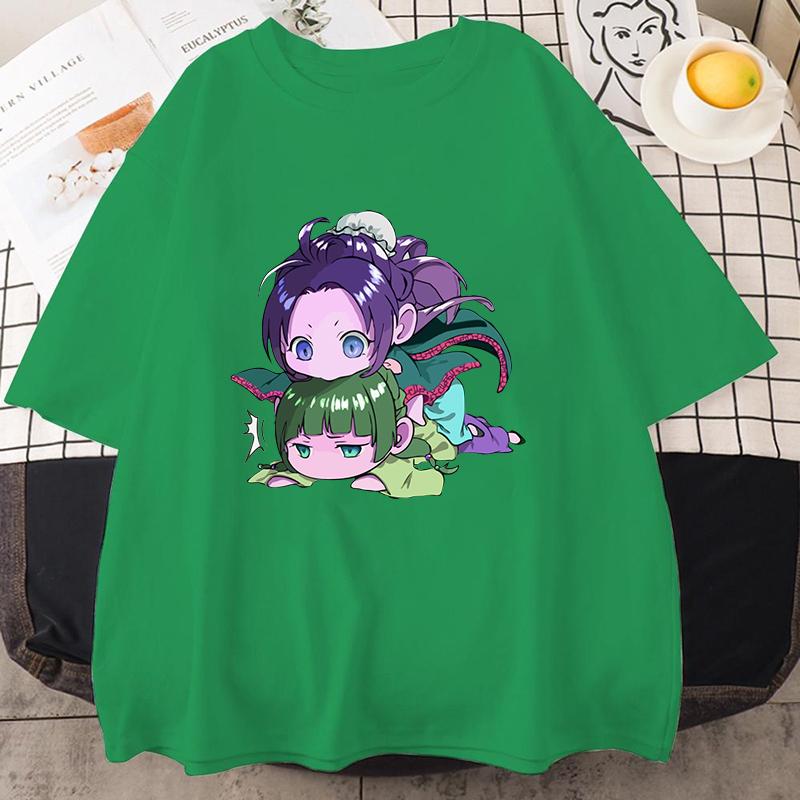 

Модная унисекс футболка с принтом аниме «Дневники аптекаря», летние топы, футболки, повседневные рубашки с коротким рукавом 4XL