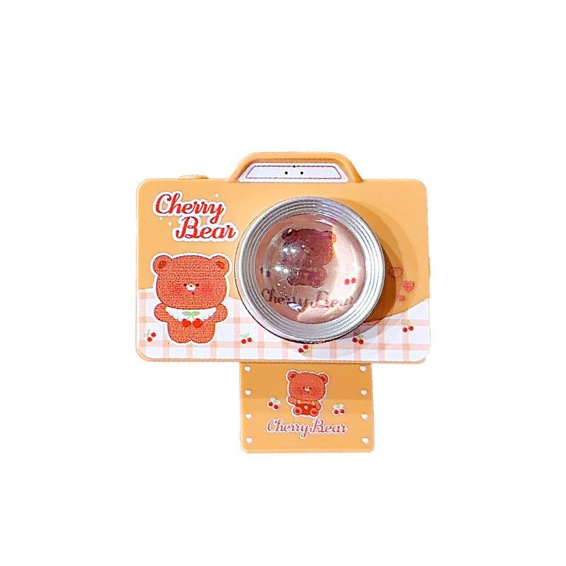 Camera Cute Heart Pvc Keychain Plush Decorative Key Ring Perfect For Gifts Collectibles And