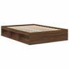 VidaXL Cadre de lit chêne marron 140x190 cm 3203907