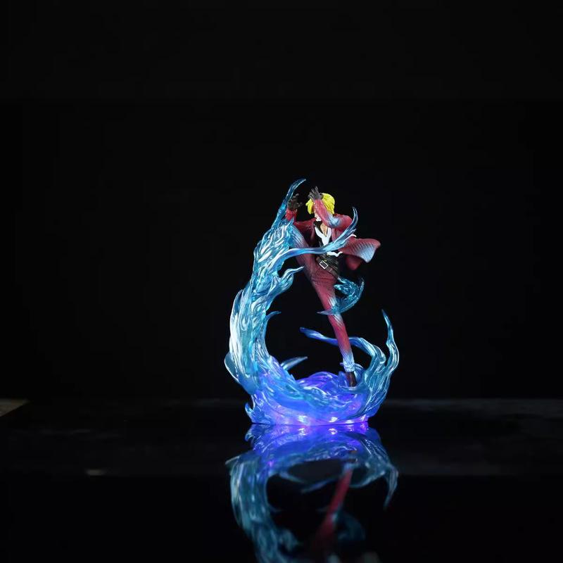 

Thief King Jk Awakens Shan Zhi Figurine Onigashima Demon Wind Leg Led Lights Animation Statue Desktop Decoration Present