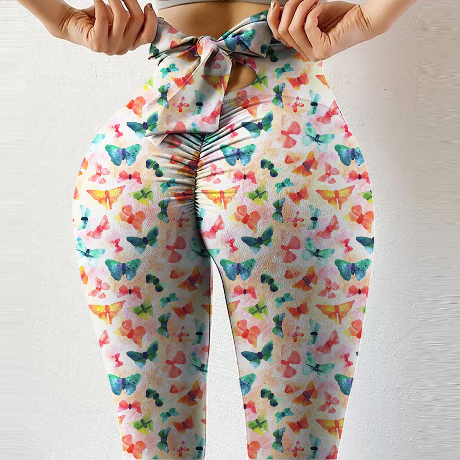 

Жіночі штани для йоги з високою талією, еластичні еластичні легінси для фітнесу XL