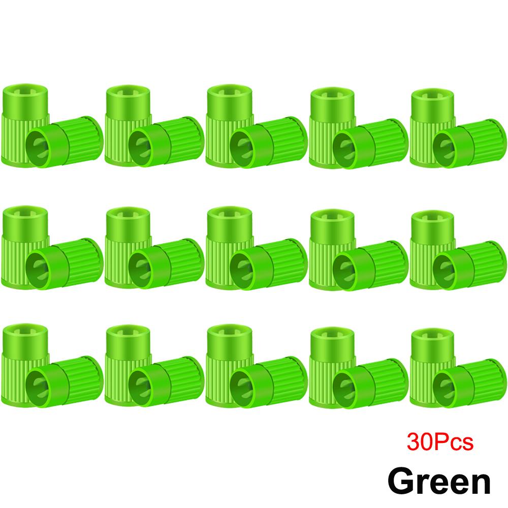 Plastic Tire Valve Caps Built-in Valve Core Remover Tool Universal Stem Covers for Cars Bike and Bicycle Trucks Motorcycles Valve Stems 1