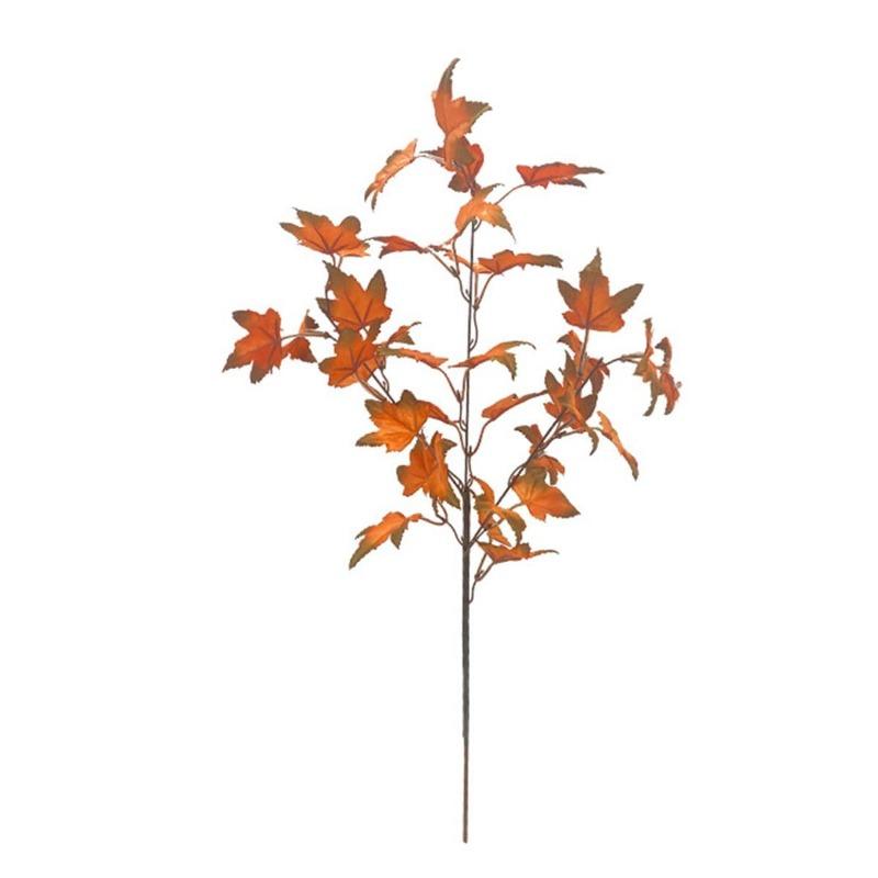 

2 шт. искусственные кленовые листья ветки 60 см искусственные зеленые листья кленовые листья кустарники весна лето кусты с листьями шелковая листва для кухни фестивальный декор коричневый