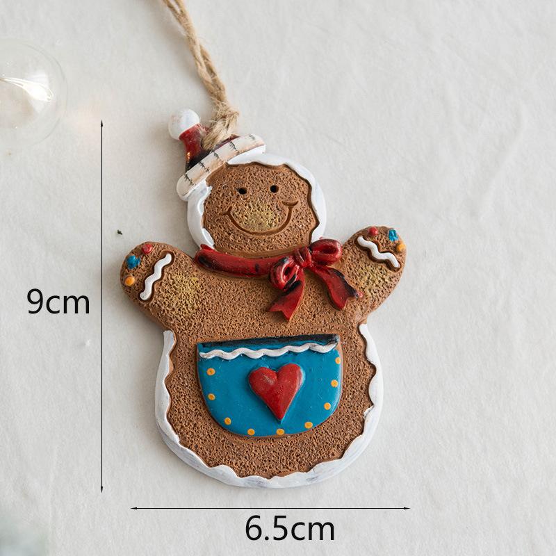 Christmas Resin Gingerbread Man Pendant