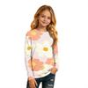 Kids' Long Sleeve Neck Printed T-Shirt Casual Top for Boys and Girls
