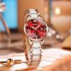 OLEVS Luxury Brand New Watch For Women Fashion Musical Note Ceramics Watches For Ladies Casual Female Quartz Watch Reloj Mujer
