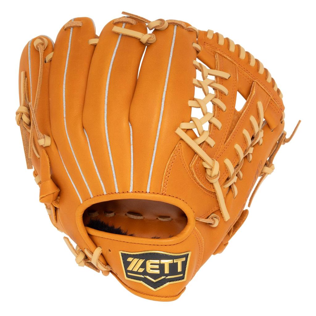 ZETT Baseball Softball Limited for Boys and ZETT Baseball Swallow Sports Soft Brown X Pastel Glove, Glove, All-Around, Edition, Juniors, Children's,
