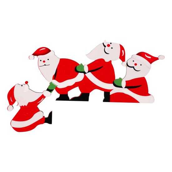 Christmas Door Topper Decoration Wood Santa Claus Reindeer Door Frame Corner Sign